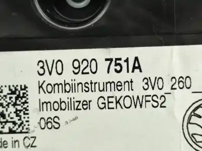 Piesă de schimb auto la mâna a doua ceas bord pentru skoda superb iii hatchback (3v3) 2.0 tdi gasóleo 2017 4p referințe oem iam   