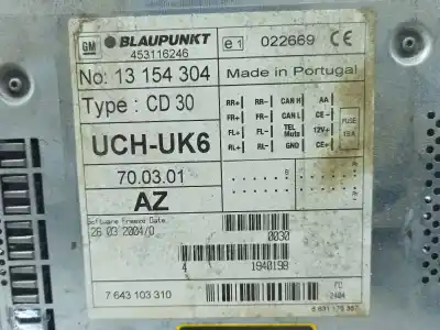 Автозапчасти б/у аудиосистема / радио cd за opel astra h classic hatchback (a04) 1.4 (l48) ссылки oem iam 13154304  
