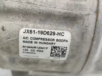 Piesă de schimb auto la mâna a doua compresor de aer condiționat pentru ford puma (j2k, cf7) 1.0 ecoboost mhev híbrido (gasolina) 2021 5p referințe oem iam jx6119d629hc   Piesă de schimb auto la mâna a doua compresor de aer condiționat pentru ford puma (j2k, cf7) 1.0 ecoboost mhev híbrido (gasolina) 2021 5p referințe oem iam jx6119d629hc