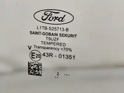 Peça sobressalente para automóvel em segunda mão vidro da porta traseira esquerda por ford puma (j2k, cf7) 1.0 ecoboost mhev híbrido (gasolina) 2021 5p referências oem iam l1tbs25713b  