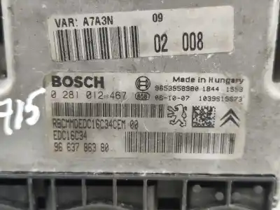 Автозапчасти б/у блок управления двигателем за peugeot 207 (wa_, wc_) 1.6 hdi ссылки oem iam 9663786380  