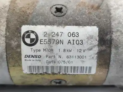 Second-hand car spare part starter motor for bmw 5 (e39) 520 d oem iam references 2248296  