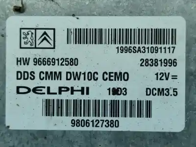 Автозапчастина б/у ебу контролер двигуна для citroen ds5 (kf_) 2.0 hdi 165 gasóleo 2013 5p посилання на oem iam 9666912580  