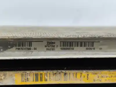 Автозапчасти б/у водяной радиатор за citroen jumpy iii furgoneta (v_) 1.6 bluehdi 115 ссылки oem iam m167350f  