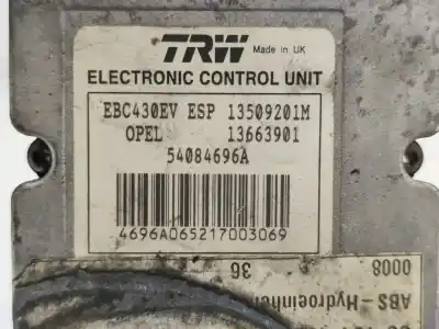 Автозапчастина б/у абс для opel vectra c (z02) 2.2 dti 16v (f69) посилання на oem iam 09191497  