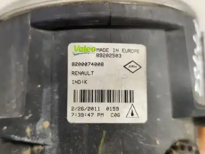 Автозапчасти б/у левая противотуманная фара за renault megane iii fastback (bz0/1_, b3_) 1.5 dci (bz0c) ссылки oem iam 8200074008  