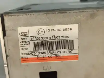 Second-hand car spare part audio system / radio cd for ford s-max (wa6) 1.8 tdci oem iam references 6m2t18c815af  