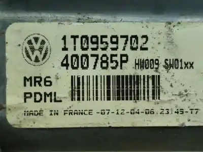 Автозапчасти б/у регулятор стекла переднего правого за volkswagen caddy ka/kb (2k) 1.9 tdi ссылки oem iam 1k0959792c  