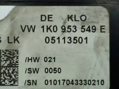 Автозапчасти б/у блок управления двигателем за volkswagen caddy ka/kb (2k) 1.9 tdi ссылки oem iam 1k0953549e  