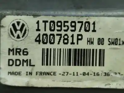 Автозапчасти б/у мотор переднего левого стекла за volkswagen caddy ka/kb (2k) 1.9 tdi ссылки oem iam 1k0959793c  