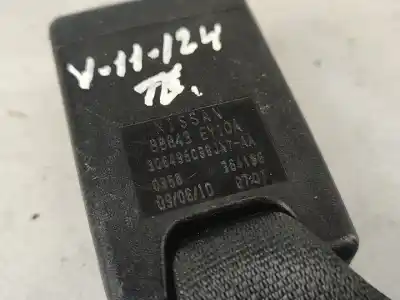 Second-hand car spare part left rear seat belt buckle for nissan qashqai / qashqai +2 i (j10, nj10, jj10e) 1.5 dci oem iam references 88843ey10a  