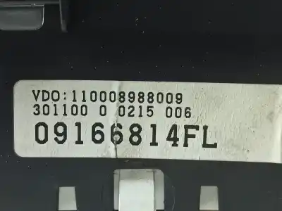 Peça sobressalente para automóvel em segunda mão quadrante por opel corsa c 1.2 16v cat (z 12 xe / lw4) referências oem iam 09166814fl  