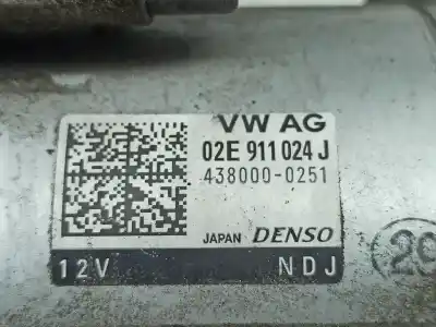 Peça sobressalente para automóvel em segunda mão motor de arranque por skoda superb iii hatchback (3v3) 2.0 tdi gasóleo 2017 4p referências oem iam 02e911024j  