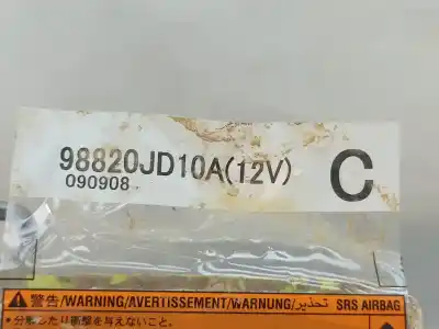 Автозапчасти б/у блок управления подушками безопасности за nissan qashqai / qashqai +2 i (j10, nj10, jj10e) 2.0 ссылки oem iam 98820jd10a   Автозапчасти б/у блок управления подушками безопасности за nissan qashqai / qashqai +2 i (j10, nj10, jj10e) 2.0 ссылки oem iam 98820jd10a