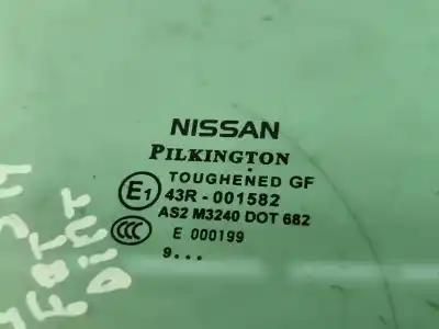 Автозапчастина б/у скло передній праві двері для nissan qashqai / qashqai +2 i (j10, nj10, jj10e) 2.0 посилання на oem iam 43r001582   Автозапчастина б/у скло передній праві двері для nissan qashqai / qashqai +2 i (j10, nj10, jj10e) 2.0 посилання на oem iam 43r001582