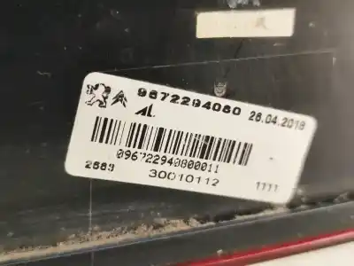 Автозапчастина б/у центральна задня протитутмана для citroen ds5 (kf_) 6210r gasóleo 2013 5p посилання на oem iam 9672294080  