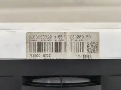 İkinci el araba yedek parçası enstrüman paneli için porsche cayenne (typ 9pa) 3.2 v6 cat oem iam referansları 7l5920870c  