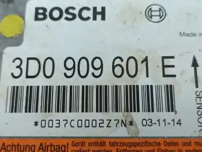 Second-hand car spare part airbag control unit for porsche cayenne (9pa) s 4.5 gasóleo 2004 5p oem iam references 3d0909601e  