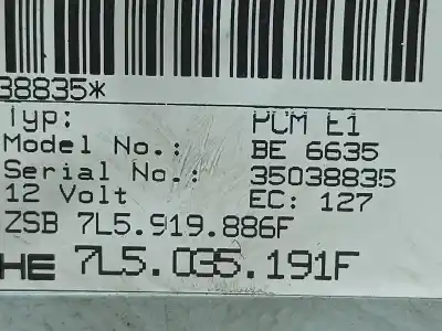 Автозапчастина б/у аудіо система / радіо cd для porsche cayenne (9pa) s 4.5 gasóleo 2004 5p посилання на oem iam 7l5035191f  