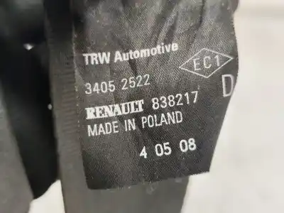 Автозапчасти б/у правый передний ремень безопасности за renault clio iii (br0/1, cr0/1) 1.2 16v (br02 br0j br11 cr02 cr0j cr11) ссылки oem iam 34052522  
