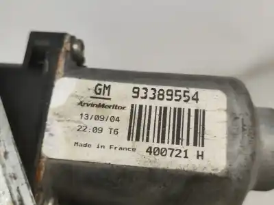 Peça sobressalente para automóvel em segunda mão elevador de vidros traseiro direito por opel meriva a monospace (x03) 1.4 16v twinport (e75) referências oem iam 93389554  