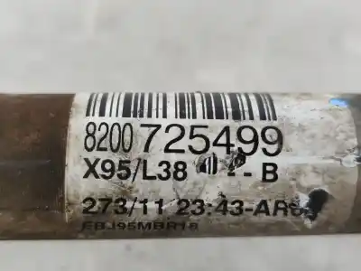 Автозапчасти б/у передняя левая трансмиссия за renault megane iii fastback (bz0/1_, b3_) 1.5 dci (bz0c) ссылки oem iam 8200725499  