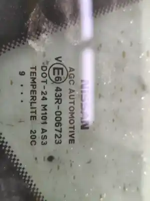 Автозапчасти б/у стекло задней левой двери за nissan qashqai / qashqai +2 i (j10, nj10, jj10e) 2.0 ссылки oem iam   