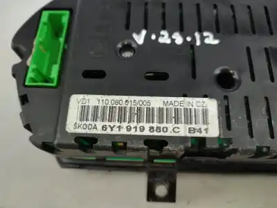 Автозапчастина б/у панель інструментів для skoda fabia i hatchback (6y2) 1.4 16v gasolina 2022 5p посилання на oem iam 6y1919880c  