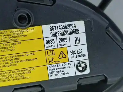 Peça sobressalente para automóvel em segunda mão airbag dianteiro direito por bmw 1 (e81) 118 d referências oem iam 86714056209a  
