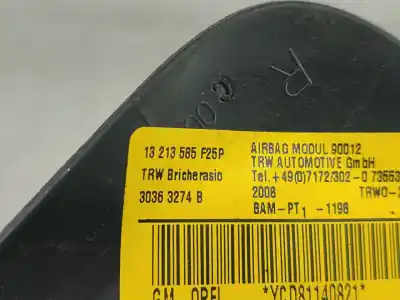Автозапчасти б/у подушка безопасности передняя правая за opel corsa d (s07) 1.3 cdti (l08 l68) ссылки oem iam 13213585f25p  