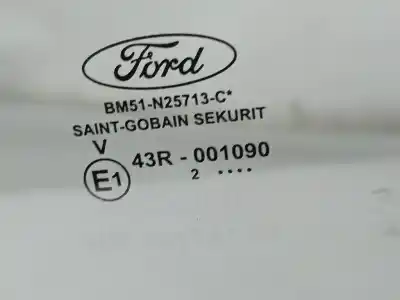 Peça sobressalente para automóvel em segunda mão vidro da porta traseira esquerda por ford focus iii 1.6 tdci referências oem iam bm51n25713c  