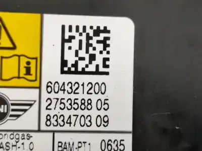 Pezzo di ricambio per auto di seconda mano air bag anteriore destro per mini mini (r56) cooper riferimenti oem iam 833470309  