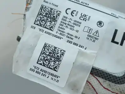 Peça sobressalente para automóvel em segunda mão airbag dianteiro esquerdo por seat ateca (kh7) 2.0 tdi referências oem iam 3v0880241j  