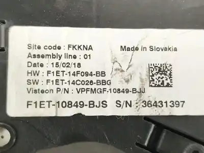 Peça sobressalente para automóvel em segunda mão quadrante por ford focus turn. 1.0 ecoboost cat referências oem iam f1et14f094bb  