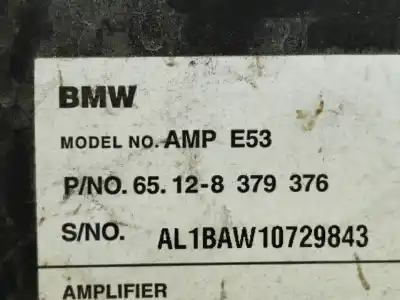 Peça sobressalente para automóvel em segunda mão amplificador de som por bmw x5 (e53) 3.0d referências oem iam 65128379376  