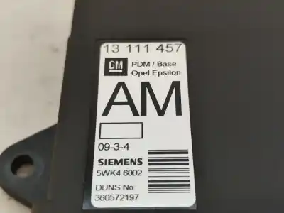 Second-hand car spare part ecu engine control for opel vectra c (z02) 2.2 dti 16v (f69) oem iam references 13111457  