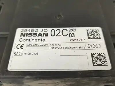 Piesă de schimb auto la mâna a doua unitate de control motor ecu pentru nissan qashqai / qashqai +2 i (j10, nj10, jj10e) 1.5 dci referințe oem iam 284b2jd02c   Piesă de schimb auto la mâna a doua unitate de control motor ecu pentru nissan qashqai / qashqai +2 i (j10, nj10, jj10e) 1.5 dci referințe oem iam 284b2jd02c