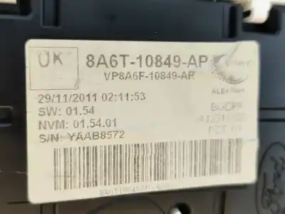 Piesă de schimb auto la mâna a doua ceas bord pentru ford fiesta vi (cb1, ccn) 1.25 referințe oem iam 8a6t10849ap   Piesă de schimb auto la mâna a doua ceas bord pentru ford fiesta vi (cb1, ccn) 1.25 referințe oem iam 8a6t10849ap