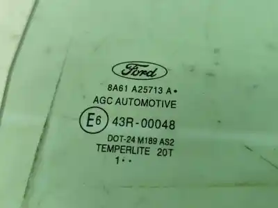 Автозапчастина б/у скло двері задне ліво для ford fiesta vi (cb1, ccn) 1.25 посилання на oem iam 8a61a25713a  