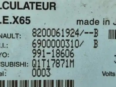 Pezzo di ricambio per auto di seconda mano centralina motore per renault clio ii (bb0/1/2_, cb0/1/2_) 1.2 16v (bb05. bb0w. bb11. bb27. bb2t. bb2u. bb2v. cb05.... gasolina 2002 5p riferimenti oem iam   