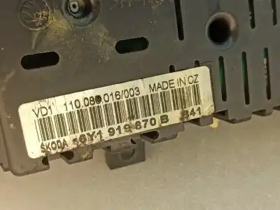 Автозапчастина б/у панель інструментів для skoda fabia i combi (6y5) 1.4 16v посилання на oem iam 6y1919870b  