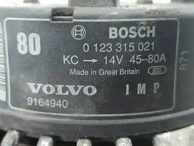 Автозапчастина б/у генератор для volvo v40 combi (vw) 1.6 gasolina 5p посилання на oem iam 0123315021  