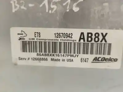 Second-hand car spare part ecu engine control for opel corsa e (x15) 1.4 (08 68) oem iam references 12670942  