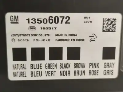 İkinci el araba yedek parçası ecu motor kontrol cihazi için opel corsa e (x15) 1.4 (08 68) oem iam referansları 13506072  