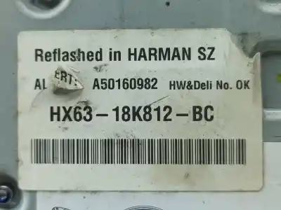 Second-hand car spare part audio system / radio cd for land rover range rover evoque (l538) 2.0 d 4x4 oem iam references hx6318k812bc   Second-hand car spare part audio system / radio cd for land rover range rover evoque (l538) 2.0 d 4x4 oem iam references hx6318k812bc