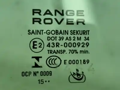 Автозапчастина б/у скло передніх дверей ліве для land rover range rover evoque (l538) 2.0 d 4x4 посилання на oem iam 43r000929   Автозапчастина б/у скло передніх дверей ліве для land rover range rover evoque (l538) 2.0 d 4x4 посилання на oem iam 43r000929