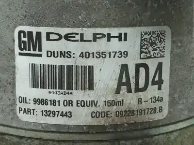 Pezzo di ricambio per auto di seconda mano compressore aria condizionata per opel astra h classic hatchback (a04) 1.7 cdti (l48) riferimenti oem iam 401351739  