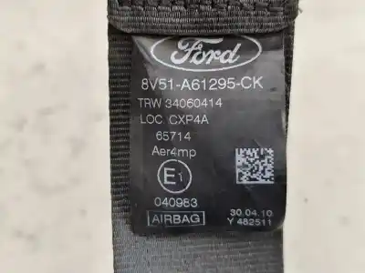 Peça sobressalente para automóvel em segunda mão cinto de segurança dianteiro esquerdo por ford fiesta vi (cb1, ccn) 1.4 tdci referências oem iam 8v51a61295ck  