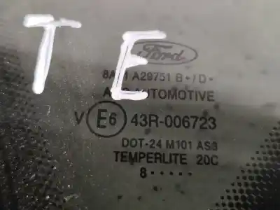 Автозапчастина б/у скло двері задне ліво для ford fiesta vi (cb1, ccn) 1.4 tdci посилання на oem iam   
