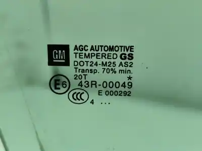 Автозапчастина б/у скло передній праві двері для opel zafira tourer c (p12) 2.0 cdti (75) посилання на oem iam 43r00049  
